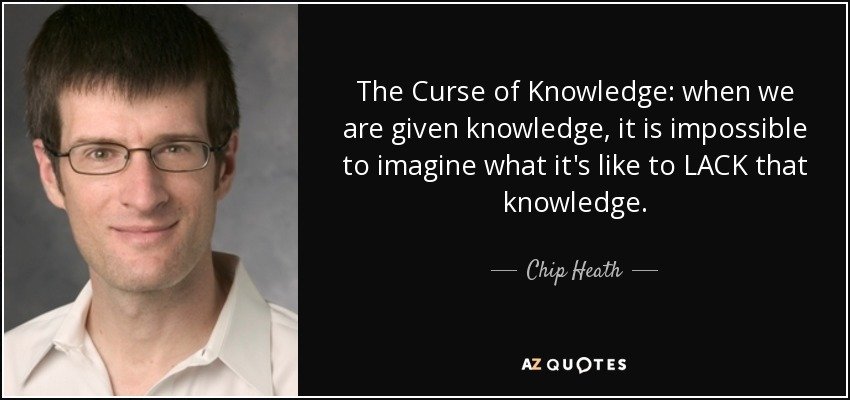 The Curse of Knowledge- Bohubrihi